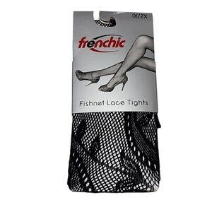 Frenchic Fishnet Women's‎ Lace Stockings Tights Sexy Pantyhose Plus Size 1X/2X